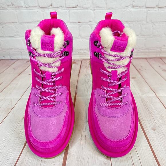 Ugg Highland Hi Heritage Raspberry Sorbet Boots Shoes Girls Size 6/Women’s Sz 7 - Picture 7 of 12